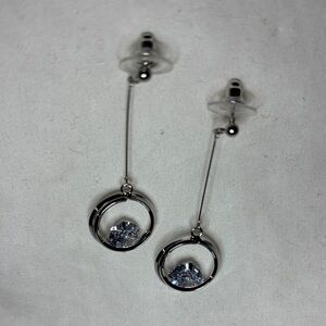 Elegant Silver Drop Earrings